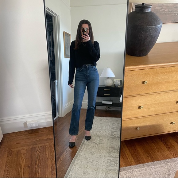 NWT Reformation Liza Ultra High Rise Straight Jeans - Picture 2 of 6